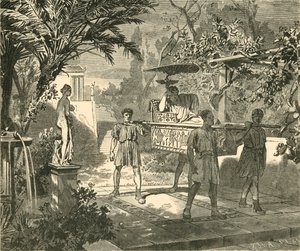 Romeinse tuinscène, 1890