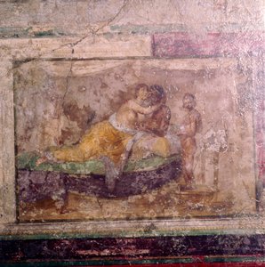 Romeinse muurschildering, in Rome, 1e eeuw door Unbekannt