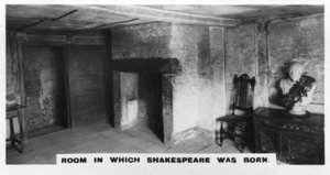 Kamer waarin Shakespeare werd geboren, ca. 1920s door Unbekannt