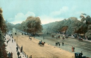 Rotten Row, Hyde Park, Londen, ca. 1910 door Unbekannt