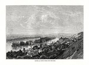 Rouen, Normandië, Frankrijk, 1879
