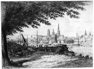 Rouen Prise du Cours-la-Reine, ca. 1865-1905, 1924 door Unbekannt