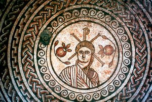 Rondel uit een Romeinse villa, St Mary, Dorset, 4e eeuw na Christus door Unbekannt