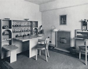 Rowley Gallery of Decorative Art Ltd - Gecombineerde eet-woonkamer open, 1939 door Unbekannt