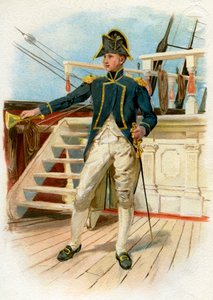Royal Navy Post Captain, 18e eeuw ca. 1890-1893