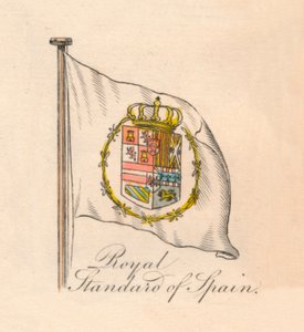 Koninklijke standaard van Spanje, 1838