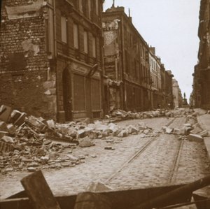 Rue Cérès, Reims, Noord-Frankrijk, ca. 1914-ca. 1918 door Unbekannt