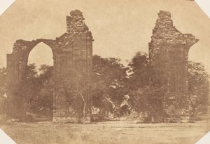 Ruïnes in Oud Delhi, 1850s door Unbekannt