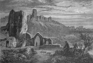 Ruïnes van Hastings Castle, ca. 1880 door Unbekannt
