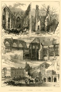 Ruïnes van het Parlement, 1881 door Unbekannt