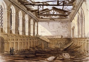 Ruïnes van de banketzaal van Haberdashers