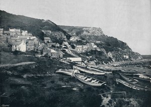 Runswick - Het dorp op de kliffen, 1895 door Unbekannt