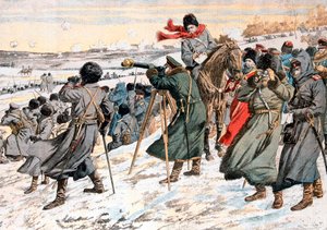 Russische generaal Kouropatkine geeft bevel tot terugtrekken, Russisch-Japanse oorlog, 1904 door Unbekannt