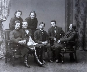 Russische auteur Maxim Gorky in de Sreda woensdag literatuur groep door Unbekannt