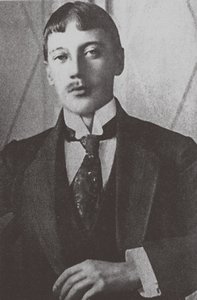 Russische dichter Nikolay Gumilyov 1886-1921 door Unbekannt
