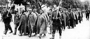 Russische gevangenen, Oost-Pruisen, Eerste Wereldoorlog, 1914 door Unbekannt