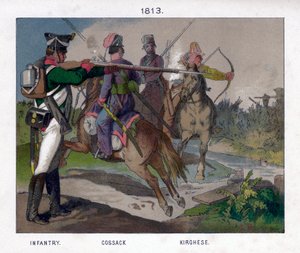 Russische soldaten van 1813, 19e eeuw door Unbekannt