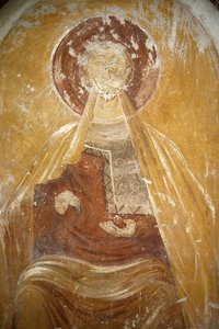 Saint-Savin abdij romaans schilderij, Saint-Savin-sur-Gartempe, Frankrijk