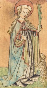 Sint Agnes, ca. 1450 door Unbekannt