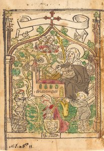 Sint Alto, Sint Brigida en de stichters van de Mariamunster door Unbekannt