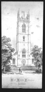 Sint-Andreaskerk, Falkingham, Lincolnshire, begin 19e eeuw door Unbekannt