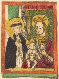 Sint Bernardus met de Madonna en Kind, 1480-1500 door Unbekannt