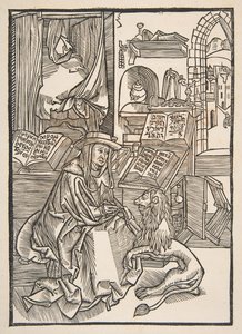 Sint Hiëronymus die een Doorn uit de Poot van de Leeuw Haalt, Lyon 1508 kopie