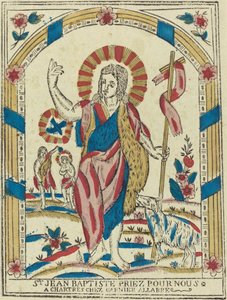 Sint Johannes de Doper bid voor ons, ca. 1820 door Unbekannt