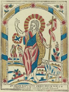 Sint Johannes de Doper bid voor ons, ca. 1820 door Unbekannt
