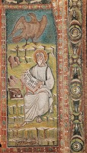 Sint Jan de Evangelist. Byzantijns mozaïek. 6e eeuw