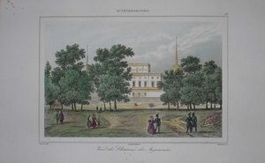 Sint-Michaëlkasteel in Sint-Petersburg, begin 19e eeuw door Unbekannt
