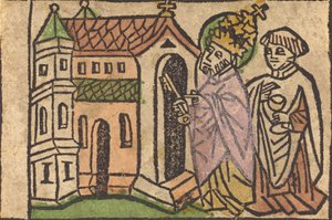 Heilige Petrus als stichter van de kerk door Unbekannt