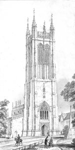 Sint-Pieterskerk, Evercreech, Somerset, c1850s door Unbekannt