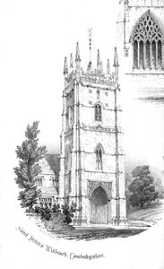 Sint-Pieterskerk, Wisbeach, Cambridgeshire, ca. 1850s door Unbekannt