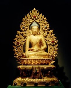 Sakyamuni Sculptuur, 18e eeuw door Unbekannt