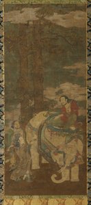 Sakyamuni op een Olifant, 16e-17e eeuw