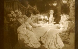 Salon 1910. Ludovic Alleaume Na het Diner, 1910