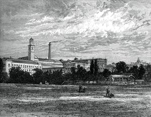 Saltaire fabrieken, ca. 1880