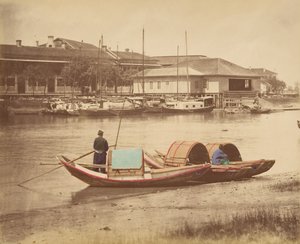 Sampan, 1870s door Unbekannt