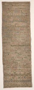 Sampler, 1717 door Unbekannt