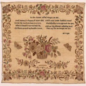 Sampler, 1800s door Unbekannt