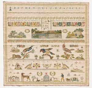 Sampler, 1821 door Unbekannt