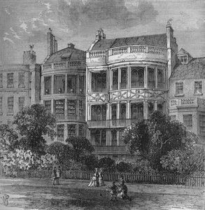 Huis van Samuel Rogers, Green Park front, Westminster, Londen, c1854