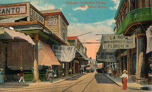 San Rafaelstraat, Havana, Cuba, c1910 door Unbekannt
