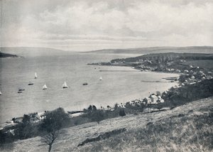 Zandbank - Vanuit het oosten, toont zandbank en Kilmun, 1895 door Unbekannt
