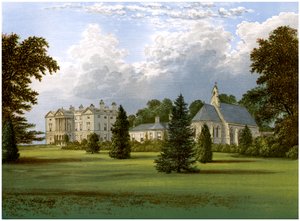 Sandbeck Park, Yorkshire, huis van de graaf van Scarborough, ca. 1880 door Unbekannt
