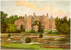 Sandringham, Norfolk, huis van de Prins van Wales, ca. 1880 door Unbekannt