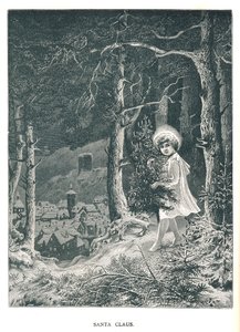 Kerstman. Illustratie uit The Strand Magazine januari-juni 1891 door Unbekannt