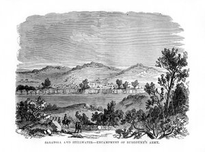 Saratoga en Stillwater, Kampementen van Burgoynes Leger, 1777, 1872 door Unbekannt