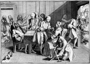 Satire op Walpole, 1738, 1910 door Unbekannt